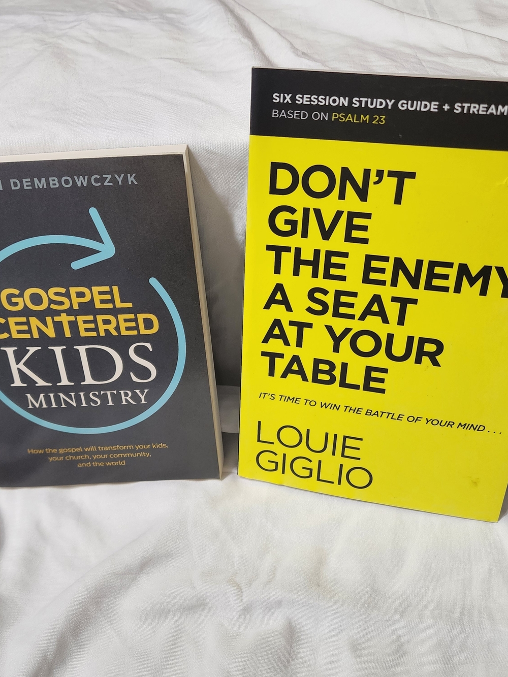 Don't Give the Enemy a Seat at Your Table - Yellow Cover